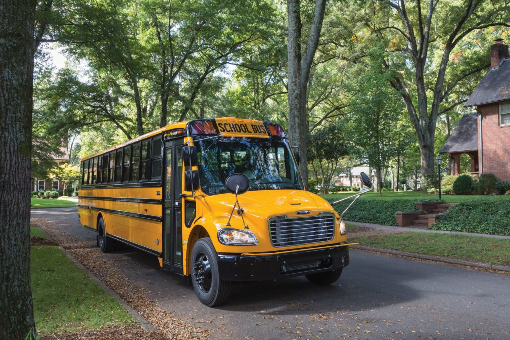 Thomas Built Buses Jouley electric school bus Thomas Built Buses Jouley electric school bus