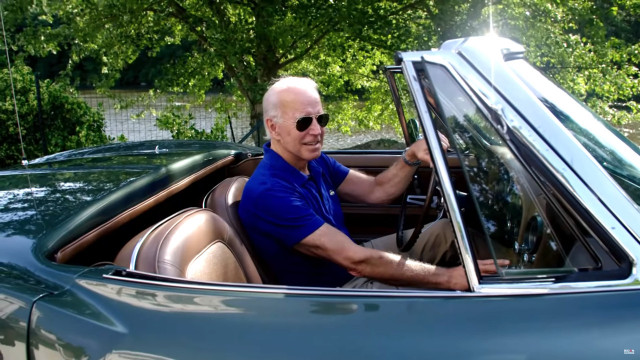 Joe Biden in C2 Corvette - campaign video Joe Biden in C2 Corvette - campaign video