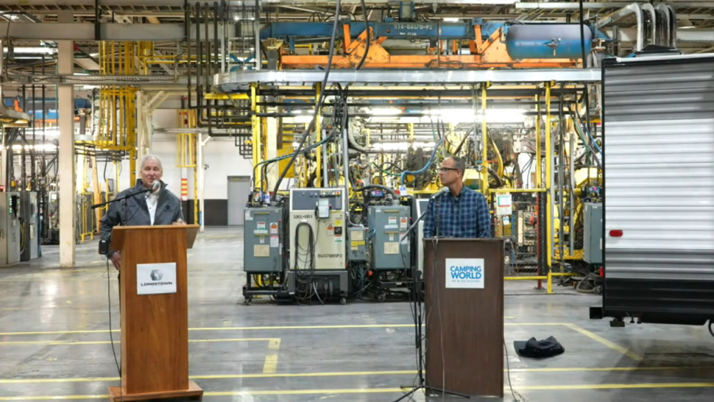 Press conference for electric RV - Lordstown Motors plant