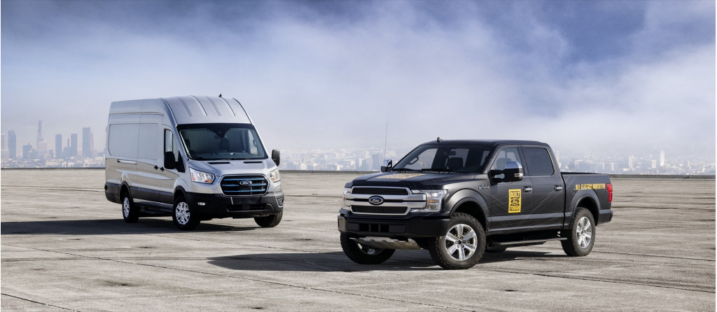 Ford E-Transit and F-150 Electric prototype Ford E-Transit and F-150 Electric prototype