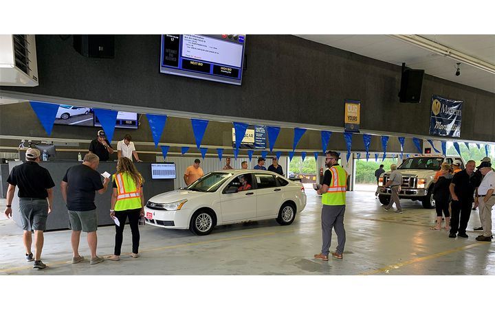 Manheim’s local auction network hosts 49 sales per month nationwide, with dealers averaging a 77% sales efficiency rate based on Manheim data. - IMAGE: Manheim
