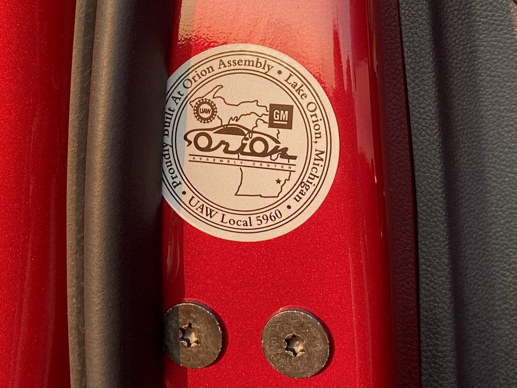 UAW-made sticker on 2022 Chevy Bolt EV UAW-made sticker on 2022 Chevy Bolt EV