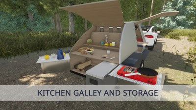 Colorado Teardrops Boulder EV camping trailer Colorado Teardrops Boulder EV camping trailer
