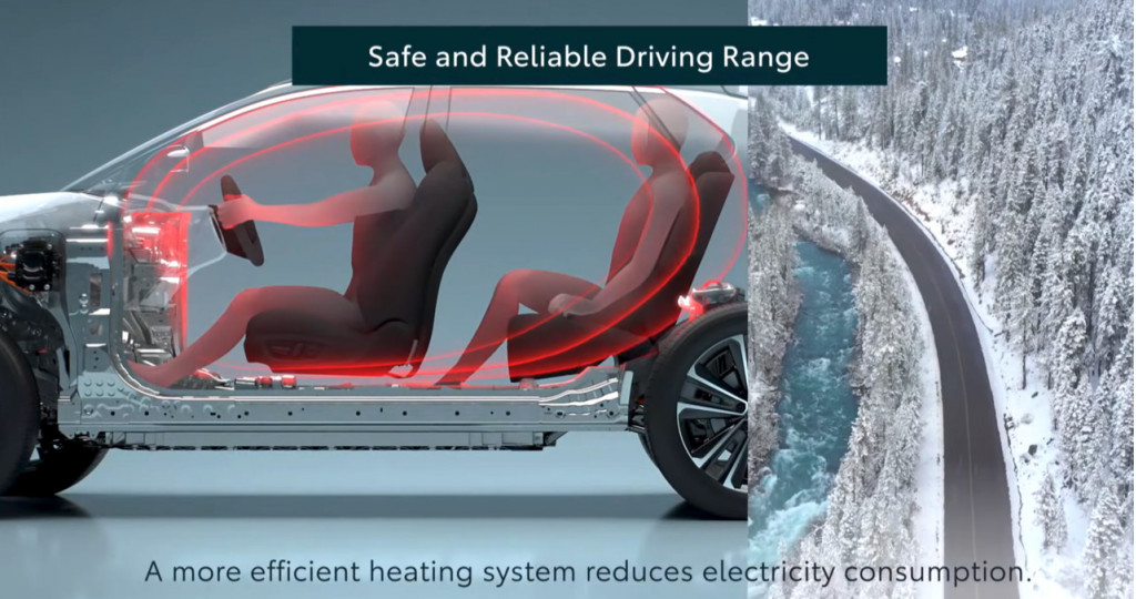 Toyota bZ4X radiant heat Toyota bZ4X radiant heat