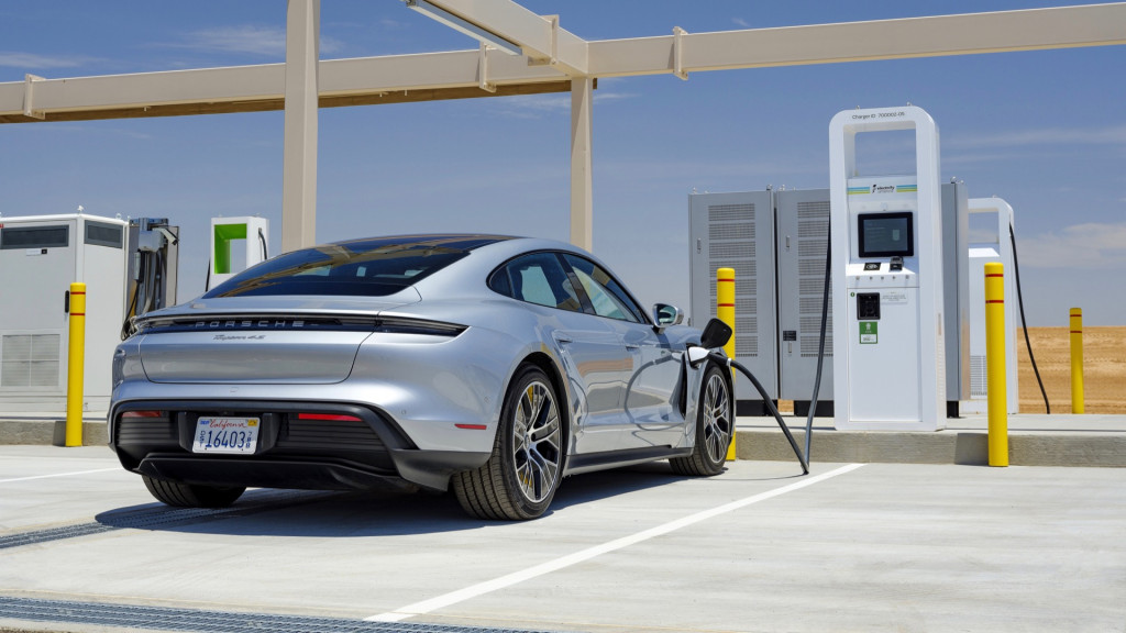 Charging stations at Volkswagen Arizona Proving Grounds Charging stations at Volkswagen Arizona Proving Grounds
