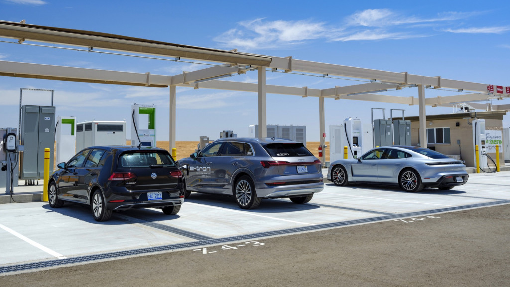 Charging stations at Volkswagen Arizona Proving Grounds Charging stations at Volkswagen Arizona Proving Grounds