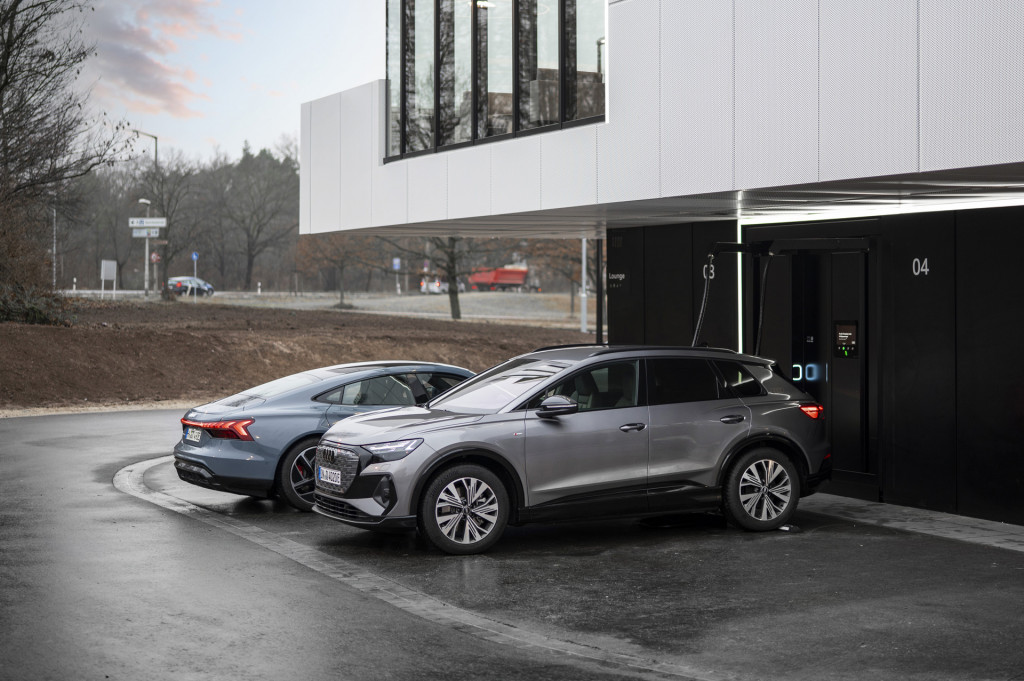 Audi Charging Hub concept in Nuremberg, Germany Audi Charging Hub concept in Nuremberg, Germany