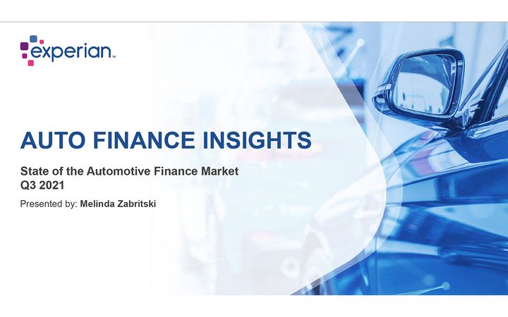 Experian’s "State of the Automotive Finance Market: Q3 2021" report finds delinquencies remain lower than pre-pandemic levels. - IMAGE: Experian
