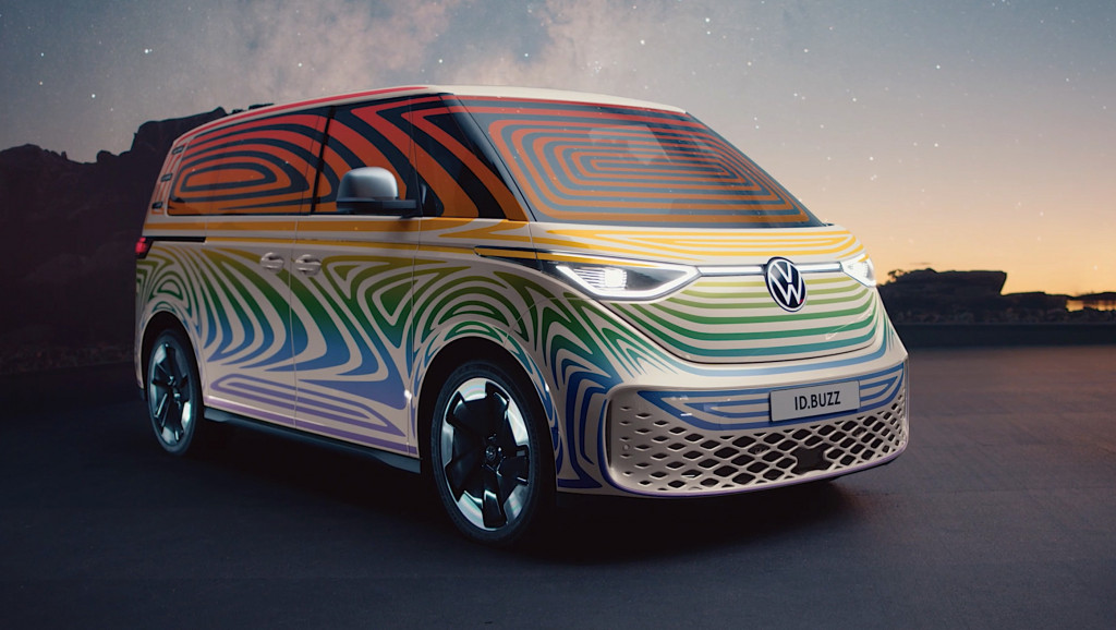 Volkswagen ID.Buzz teaser, at ID.5 introduction Volkswagen ID.Buzz teaser, at ID.5 introduction