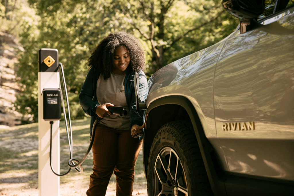 Rivian Waypoints destination charging Rivian Waypoints destination charging