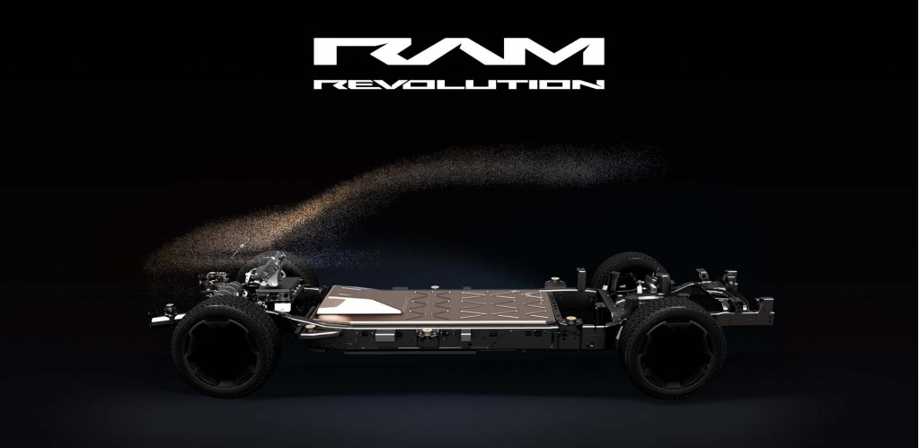 Teaser for electric Ram 1500 due in 2024 Teaser for electric Ram 1500 due in 2024