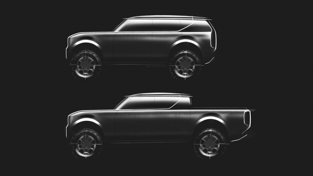 Teaser for modern Scout electric SUV and pickup Teaser for modern Scout electric SUV and pickup