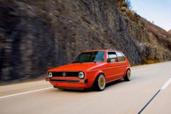 an orange 1979 volkswagen rabbit