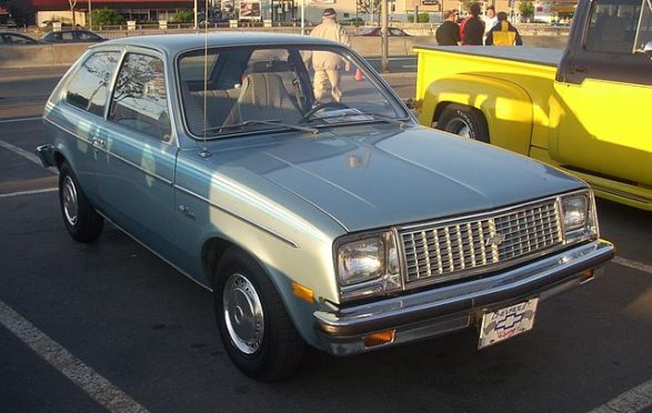 a blue 1979 chevrolet chevette