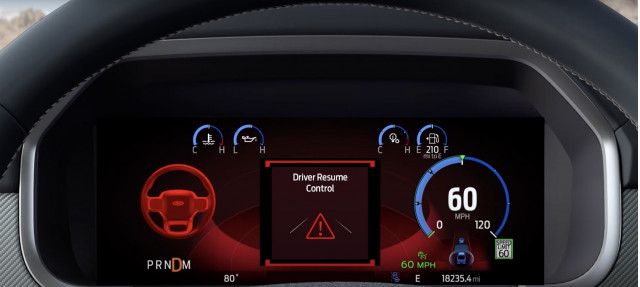 Ford BlueCruise warning in the F-150 Ford BlueCruise warning in the F-150