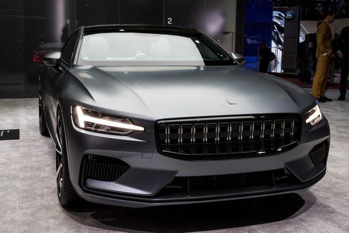 The listing of EV maker Polestar, a Volvo subsidiary, gave a boost to operating profits. - Polestar