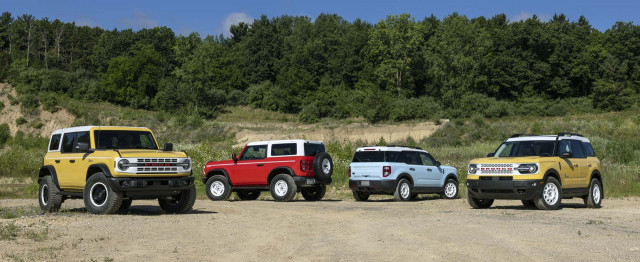 2023 Ford Bronco Heritage Edition and 2023 Ford Bronco Sport Heritage Edition