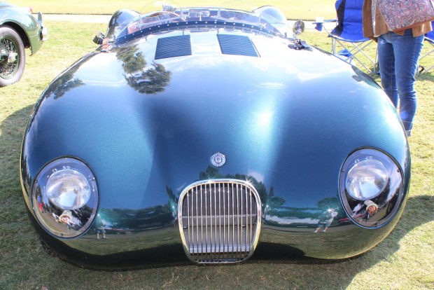 An unusual shape of the chassis characterizes this 1966 Jaguar...
