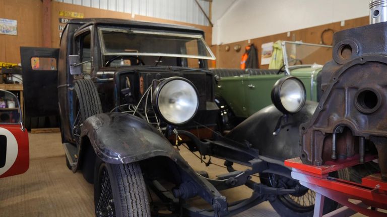 One of the classic cars being 'future-proofed'