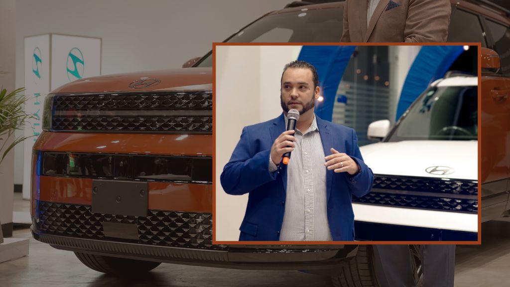 Hyundai Technical Specialist Marcus Garcia, detailed the features of the 2024 Hyundai Santa Fe during the Hyundai 2.0 unveiling event.