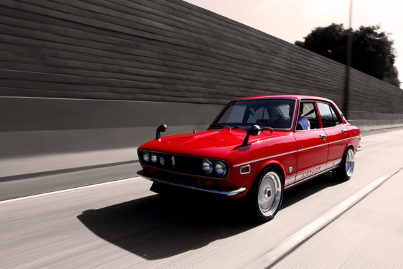 a red mazda rx2