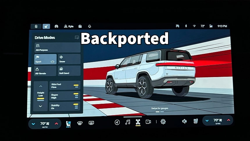 Rivian's fresh 3D cel-shading graphics Rivian's fresh 3D cel-shading graphics