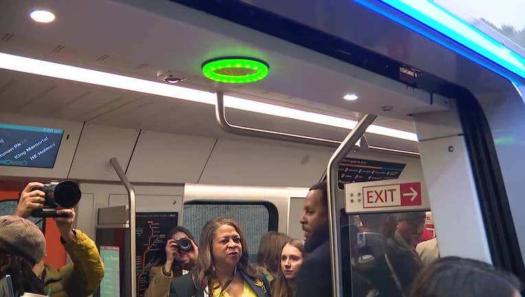 Metropolitan Atlanta Rapid Transit Authority unveiled its new fleet of train cars during its State of MARTA at Lindbergh Station on Jan. 31, 2025.