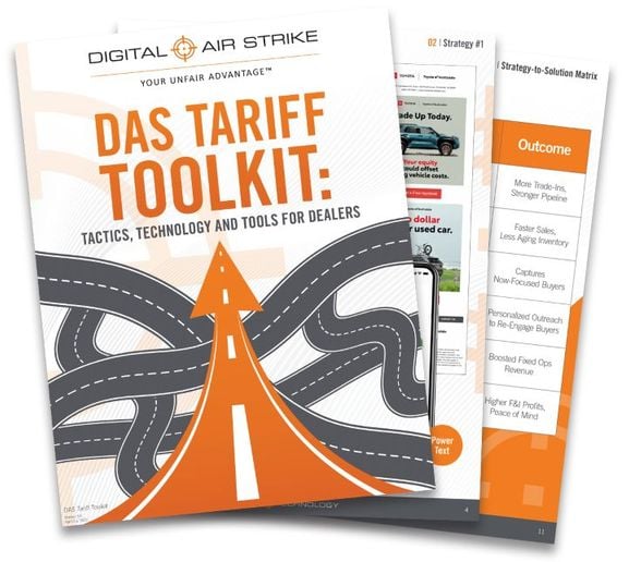 The toolkit is designed as a turnkey resource for dealerships to help guide them through trade tariff changes. - DAS Technology