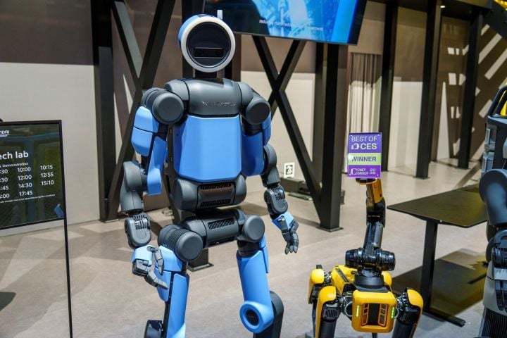 Boston Dynamics’ Atlas from the CES 2026 show floor.