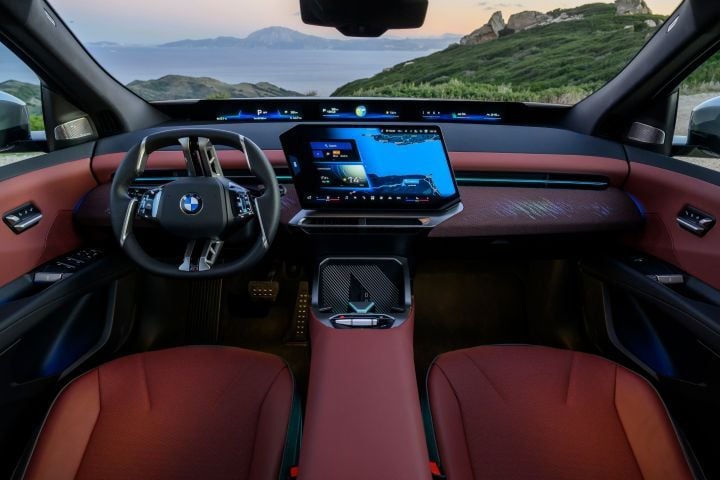 BMW was among automakers showcasing infotainment as part of their heavy investment in vehicle operating systems. - BMW