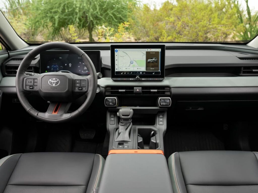 the interior of the updated 2026 toyota rav4